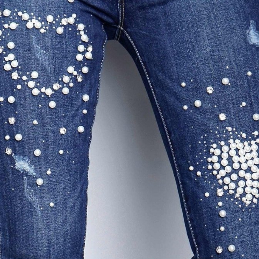 Perrie Embellished Pearl Bead Encrusted